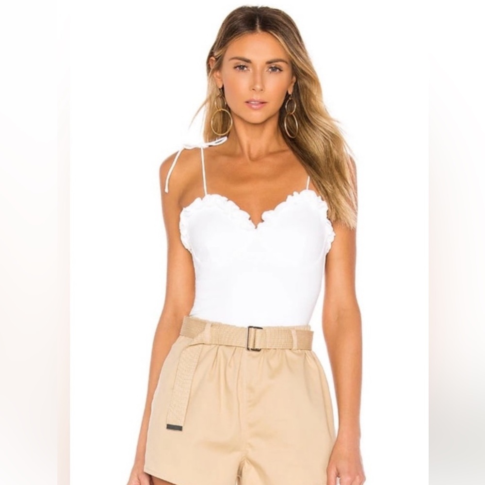 Superdown Ruffle Bodysuit